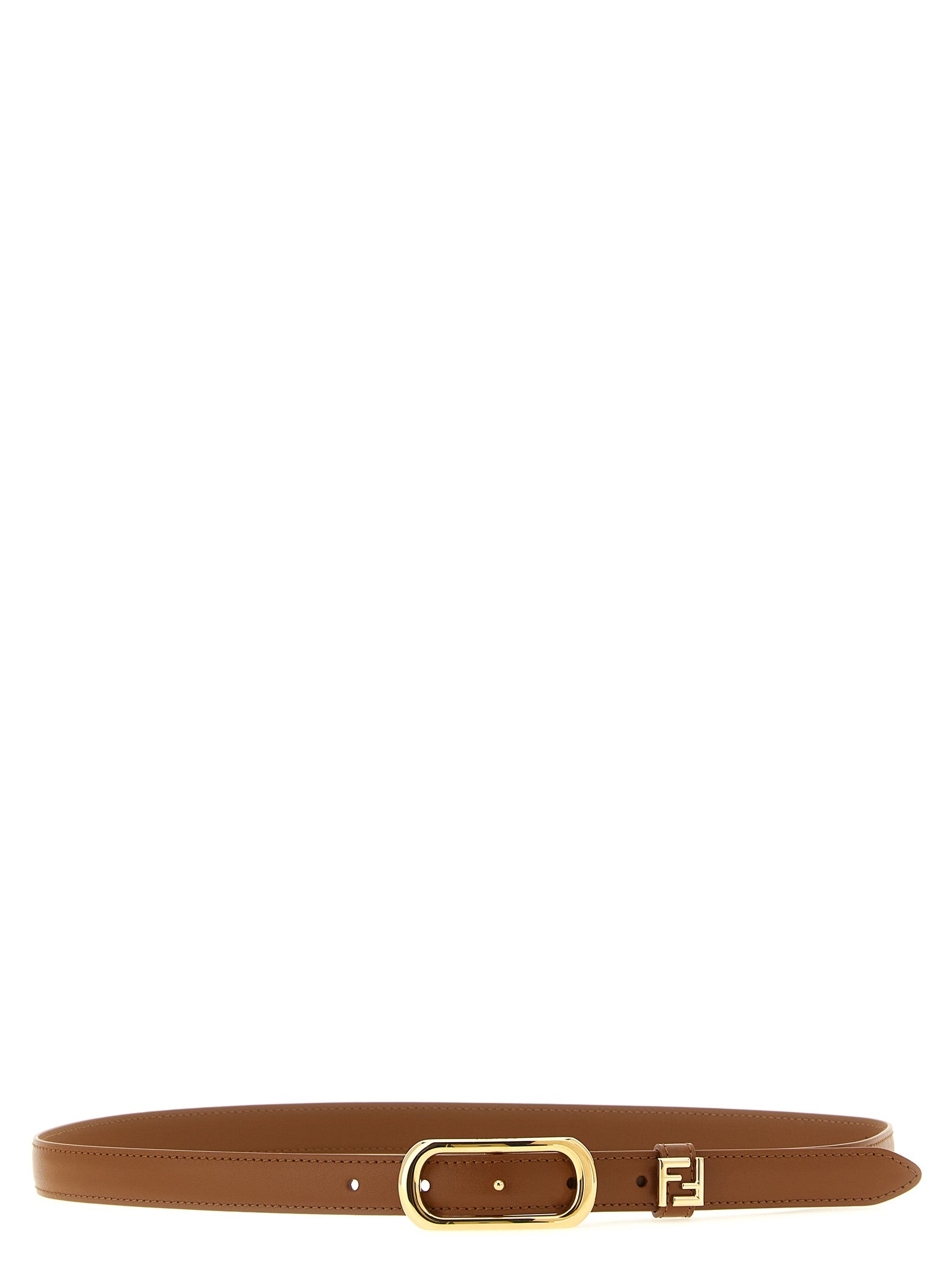Brown Calfskin Regular Belt
