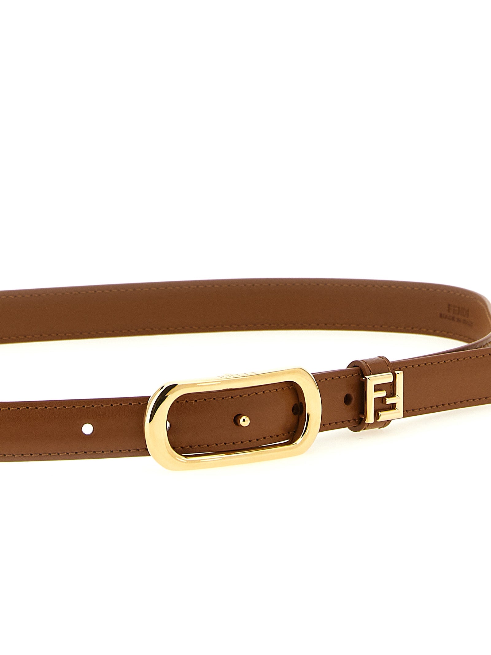 Brown Calfskin Regular Belt