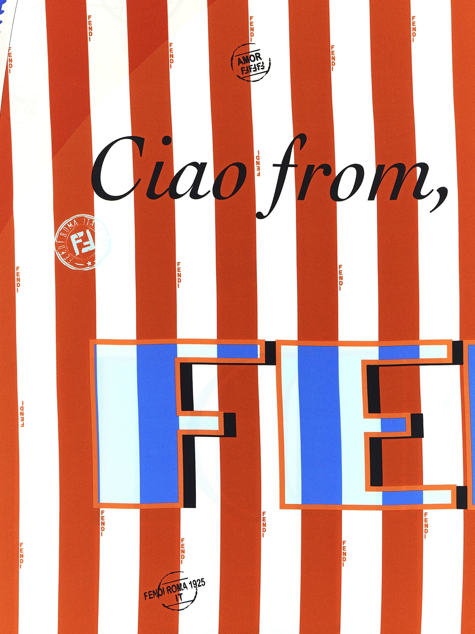 Multicolor Silk Foulard