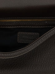 PINKO Brown Lamb Leather Crossbody Bag