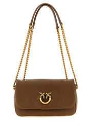Brown Lamb Leather Shoulder Bag
