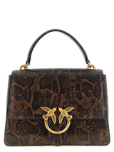 PINKO Brown Calfskin Handbag