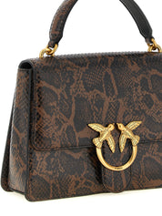 PINKO Brown Calfskin Handbag