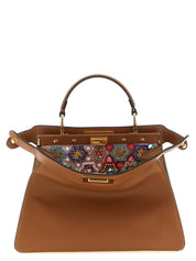 Brown Calfskin Crossbody Bag