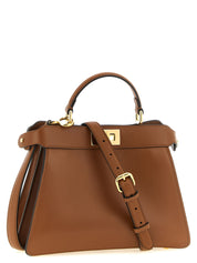 Brown Calfskin Crossbody Bag