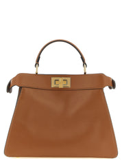 Brown Calfskin Crossbody Bag