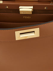 Brown Calfskin Crossbody Bag