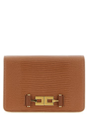 Brown Polyester Clutch Bag