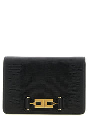 Black Polyester Clutch Bag