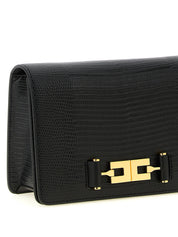 Black Polyester Clutch Bag
