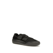 Prada Black Calf Leather Bos Taurus Athletic Sneakers
