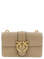 Gray Calfskin Crossbody Bag