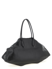 Black Calfskin Shoulder Bag