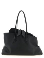 Black Bovine Leather Shoulder Bag