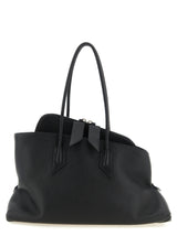 Black Bovine Leather Shoulder Bag