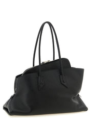 Black Bovine Leather Shoulder Bag