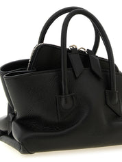 Black Bovine Leather Handbag