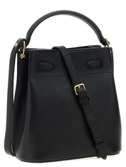 Black Calfskin Crossbody Bag