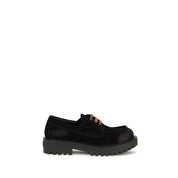 Prada Black Suede Leather Slip-On Loafers