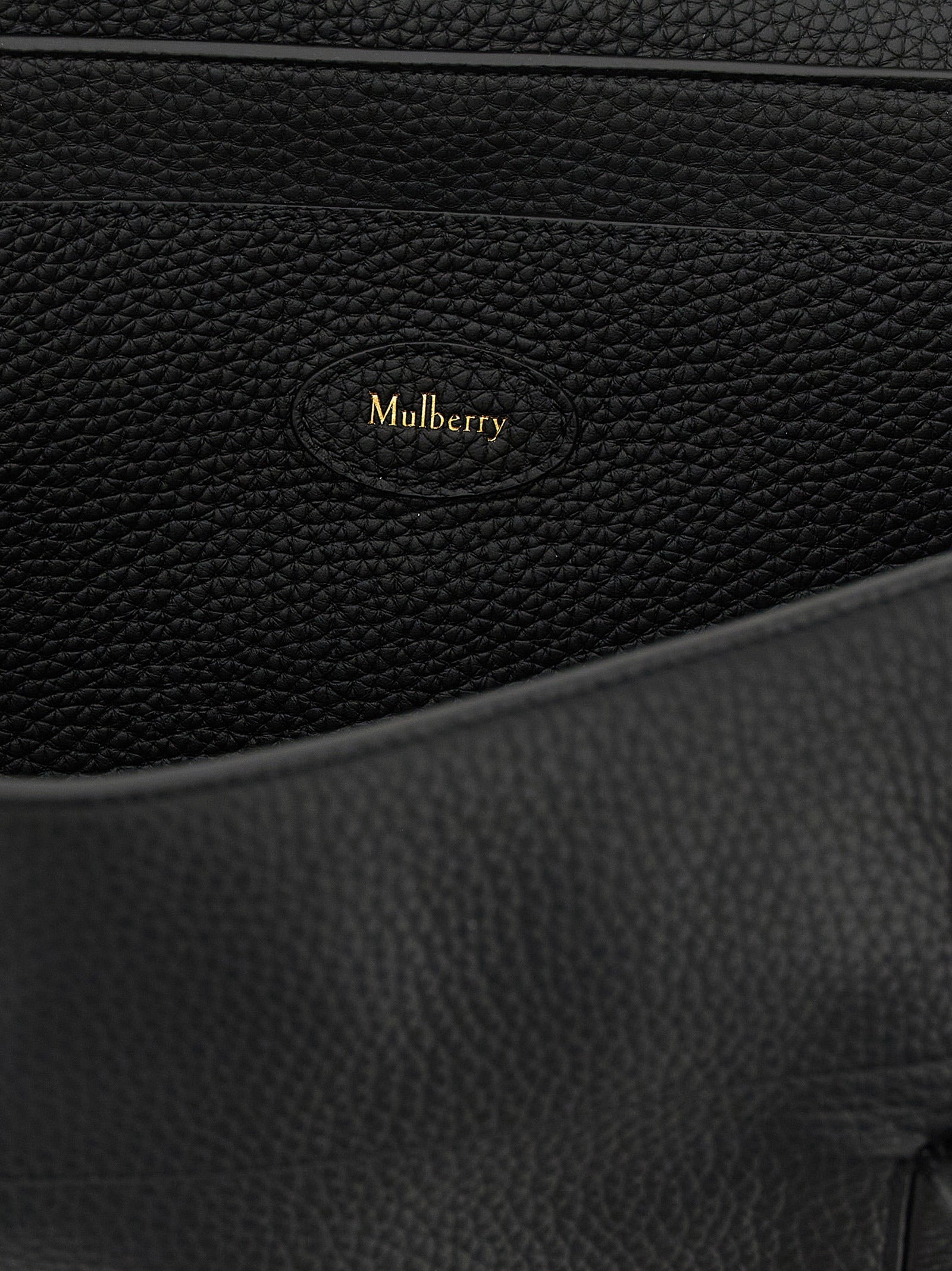 Black Calfskin Shoulder Bag