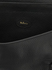 Black Calfskin Shoulder Bag