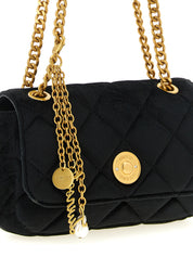 Black Polyester Crossbody Bag