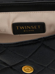 Black Polyester Crossbody Bag