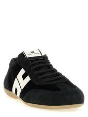Bicolor Leather Low Top Sneakers