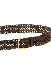 Brunello Cucinelli Brown Calfskin Belt