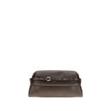 Moschino Brown Goatskin Clutch Bag
