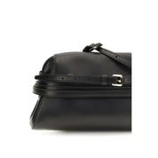 Moschino Black Goatskin Clutch Bag
