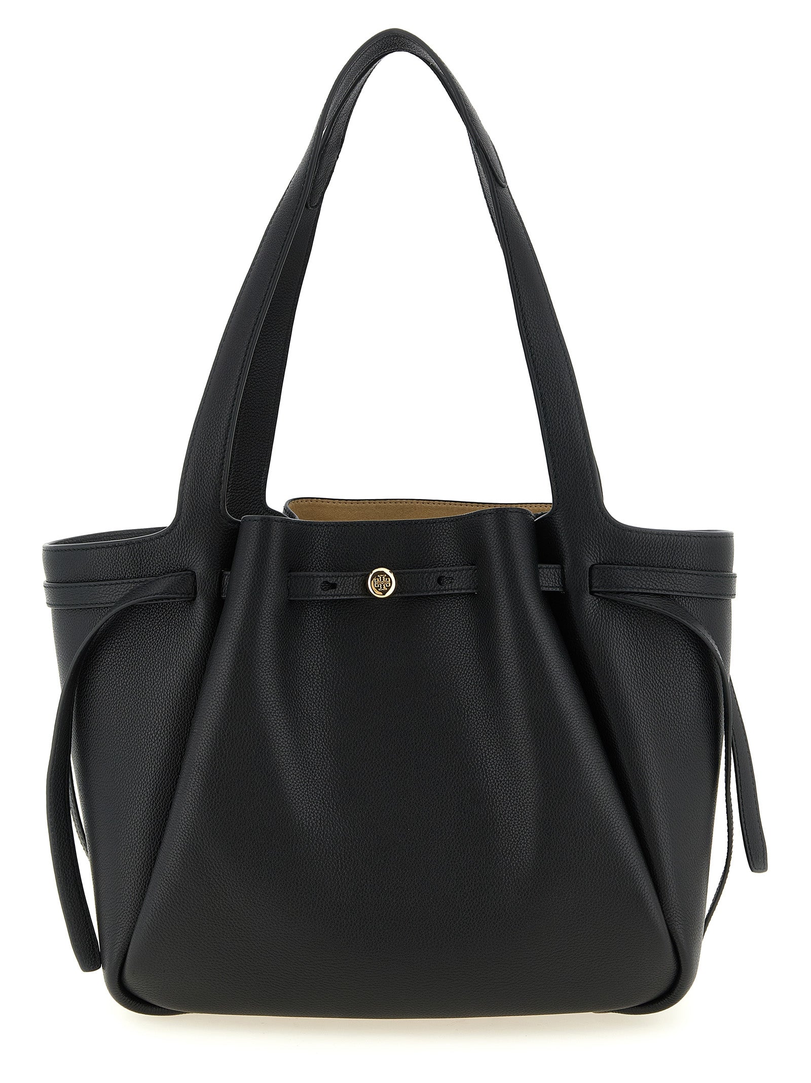 Tory Burch Black Cowhide Tote Bag