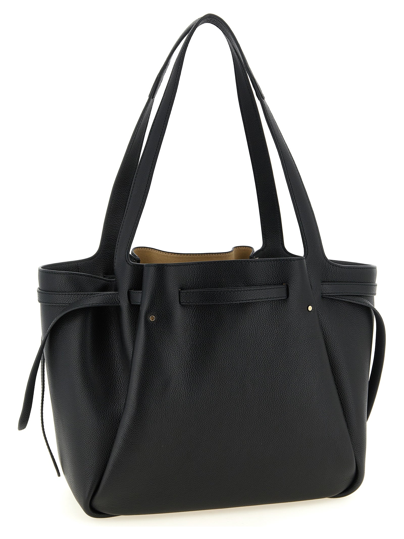 Tory Burch Black Cowhide Tote Bag