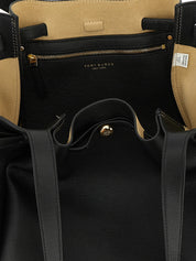 Tory Burch Black Cowhide Tote Bag