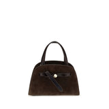 Tory Burch Brown Suede Leather Handbag