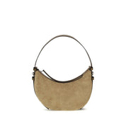 Tory Burch Beige Suede Leather Shoulder Bag