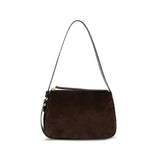 Tory Burch Brown Suede Leather Shoulder Bag