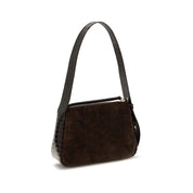Tory Burch Brown Suede Leather Shoulder Bag