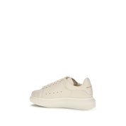 Alexander McQueen White Calf Leather Bos Taurus Chunky Sneakers