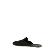 Black Calf Leather Bos Taurus Mules