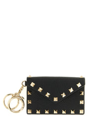 Valentino Garavani Black Calfskin Cardholder