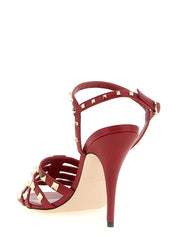 Valentino Garavani Multicolor Calfskin Stiletto Heel Sandals
