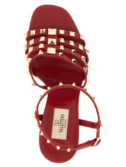 Valentino Garavani Multicolor Calfskin Stiletto Heel Sandals
