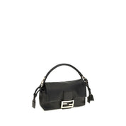 Fendi Black Lamb Ovis Aries Aries Shoulder Bag
