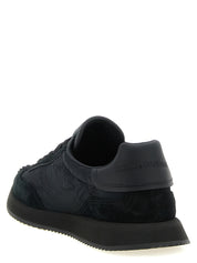 Dolce & Gabbana Black Leather Athletic Sneakers