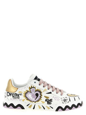 Dolce & Gabbana Multicolor Calfskin Low Top Sneakers