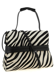 Moschino Bicolor Calfskin Handbag
