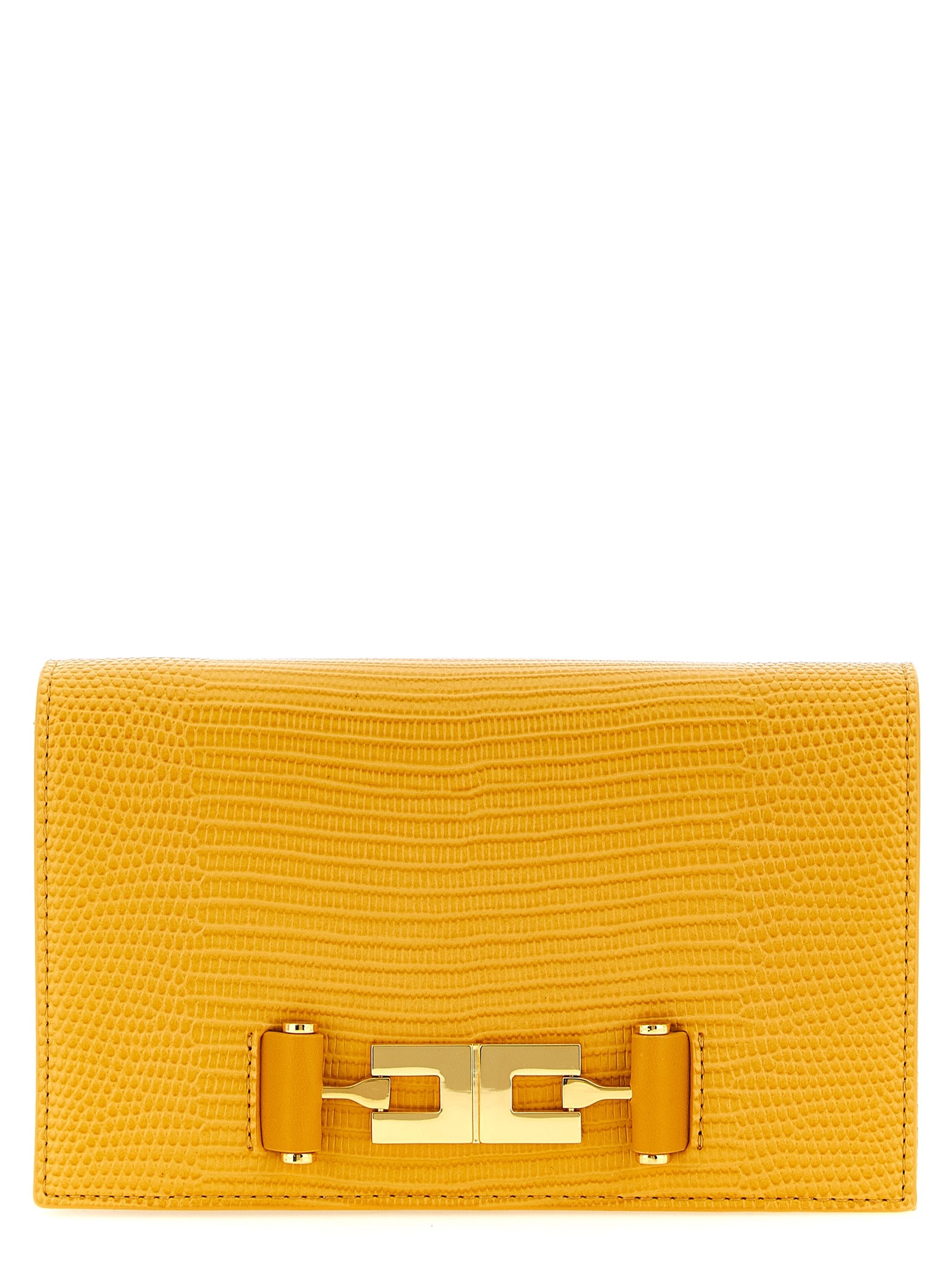 Elisabetta Franchi Beige Polyester Crossbody Bag