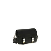 Fendi Black Calf Leather Bos Taurus Shoulder Bag