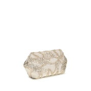 Brunello Cucinelli Beige Silk Clutch Bag